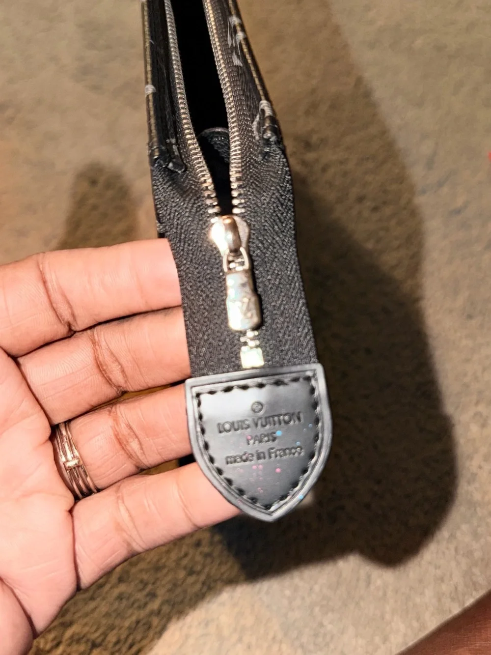 Louis Vuitton Black Monogram Graffiti Zip Pouch